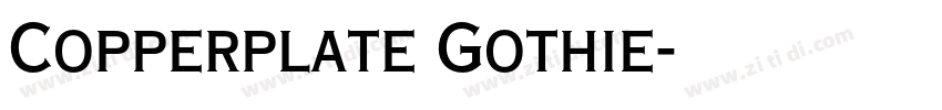 Copperplate Gothie字体转换
